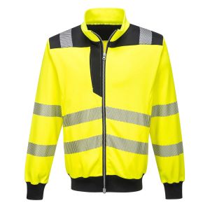 Felpa bicolore con zip Classe 3
